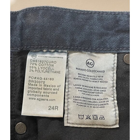 AG Adriano Goldschmied Women's THE ETTA High Waisted Wide Leg Crop Dark Wash - Picture 4 of 9